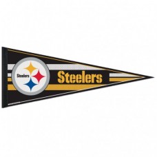 Pittsburgh Steelers Mesh Bkg Classic Pennant, Carded 12" X 30"